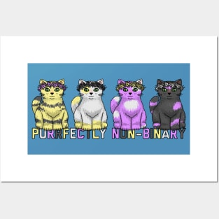 Purrfectly Non-Binary Posters and Art